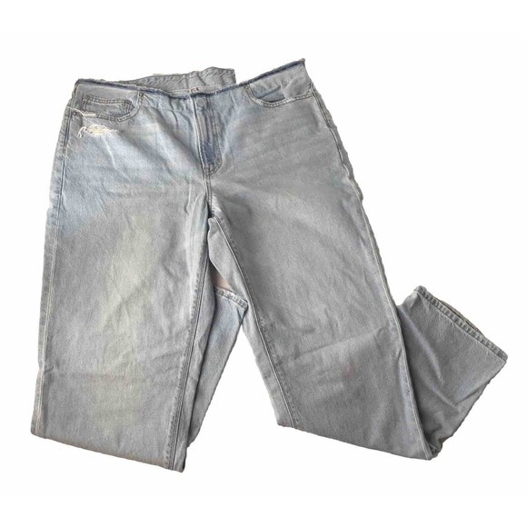 American Eagle Outfitters 90’s Regular lowrise straight jeans size 14 - 32W - Picture 1 of 16